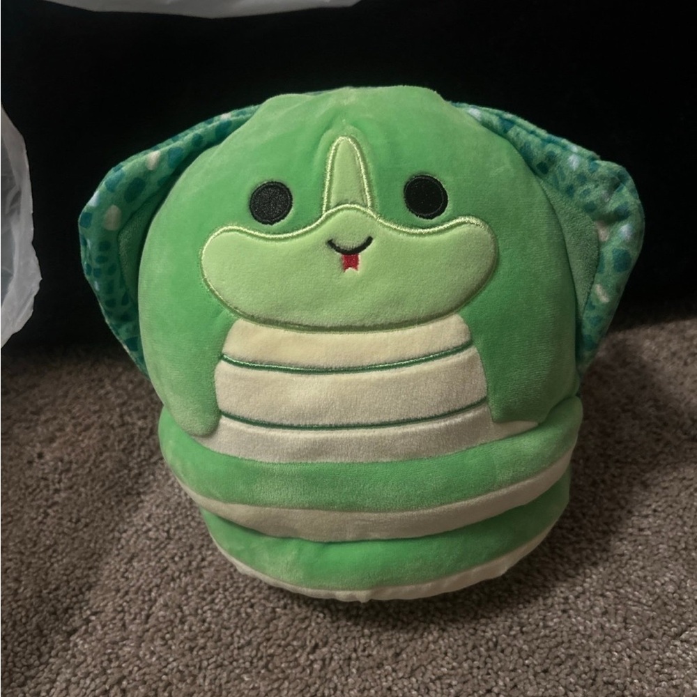 Squishmallows Green and Cream Dinosaur Plush